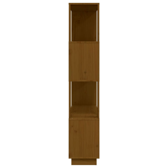 Boekenkast/kamerscherm 80x25x132 cm massief hout honingbruin MeubelReus