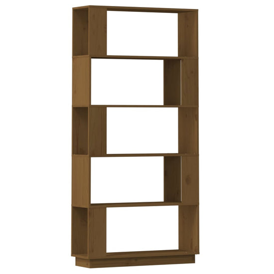Boekenkast/kamerscherm 80x25x163,5 cm grenenhout honingbruin MeubelReus