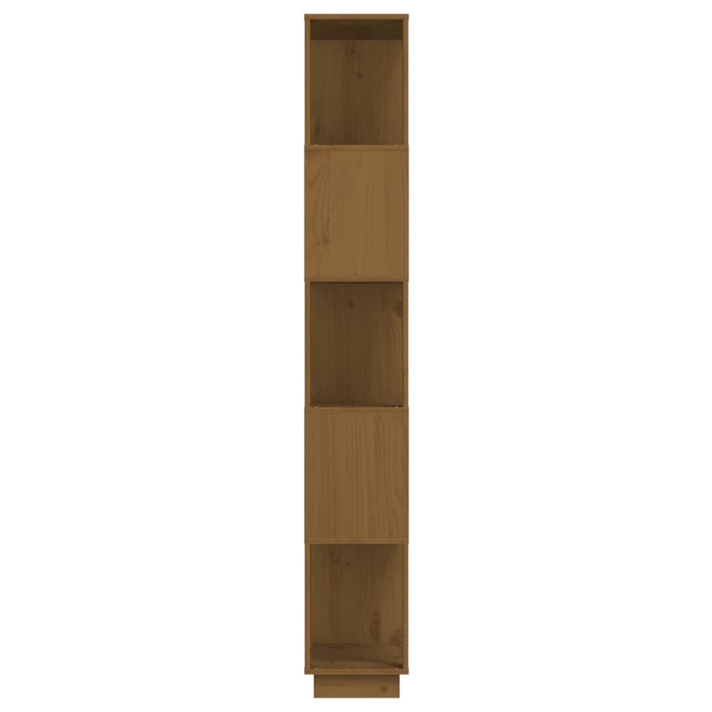 Boekenkast/kamerscherm 80x25x163,5 cm grenenhout honingbruin MeubelReus