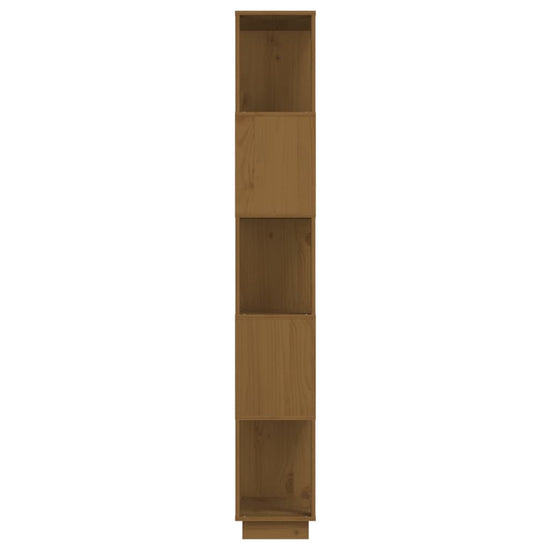 Boekenkast/kamerscherm 80x25x163,5 cm grenenhout honingbruin MeubelReus