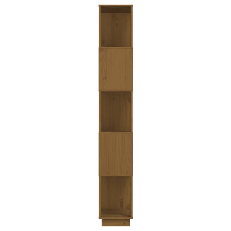 Boekenkast/kamerscherm 80x25x163,5 cm grenenhout honingbruin MeubelReus