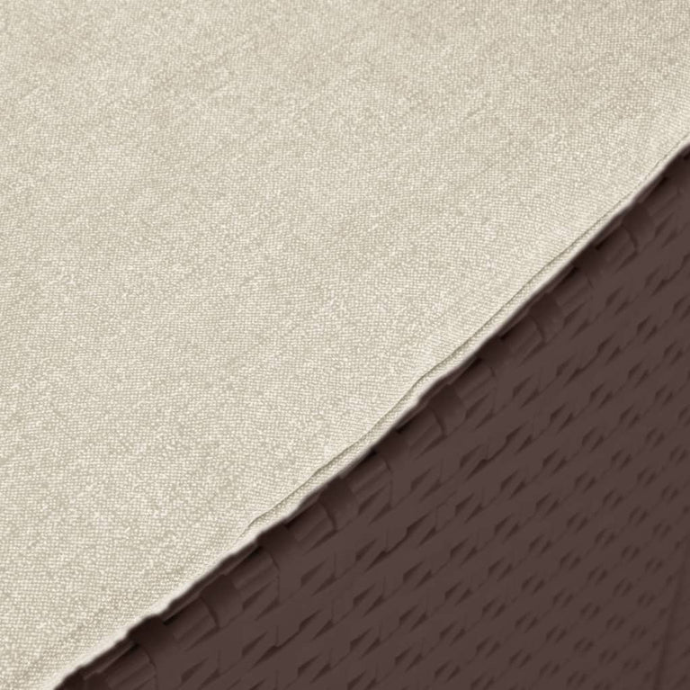 Tuinbank 2-zits met kussens PP-rattan bruin MeubelReus