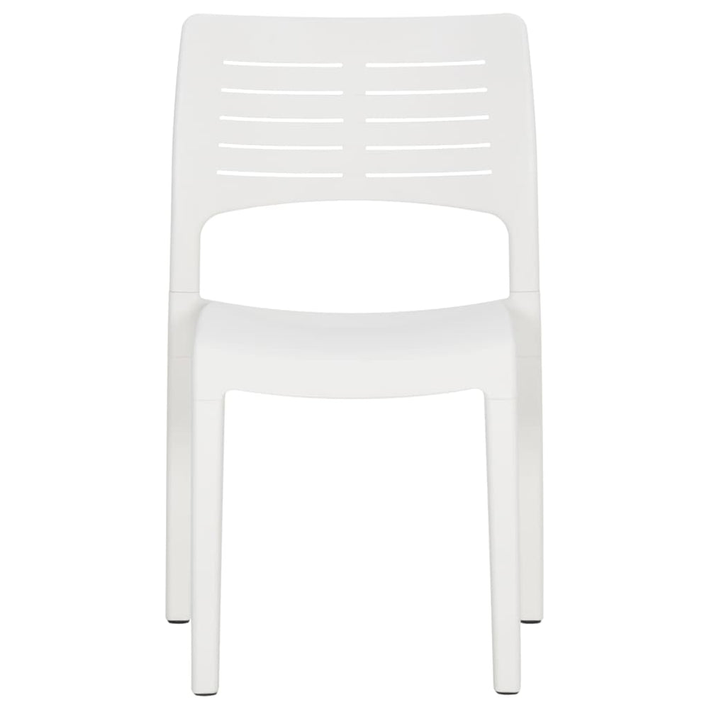 Tuinstoelen 2 st polypropeen wit MeubelReus