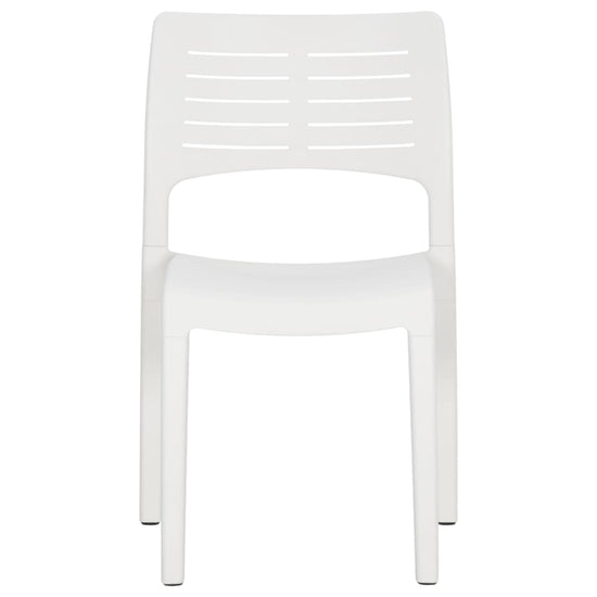 Tuinstoelen 2 st polypropeen wit MeubelReus