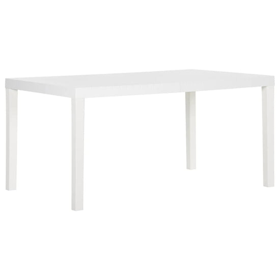 Tuintafel 150x90x72 cm polypropeen wit MeubelReus