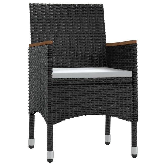 7-delige Tuinset met kussens zwart MeubelReus