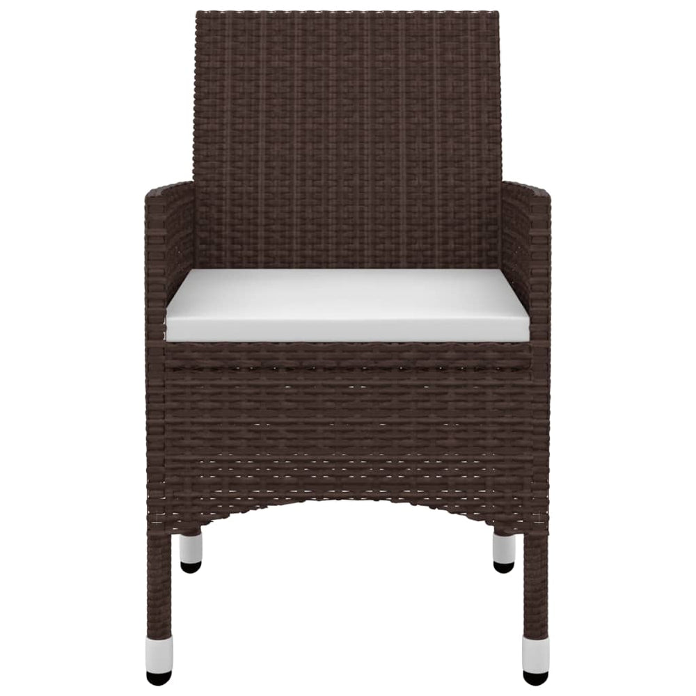 9-delige Tuinset met kussens poly rattan en glas MeubelReus