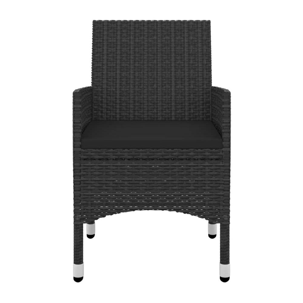 7-delige Tuinset met kussens poly rattan en glas MeubelReus