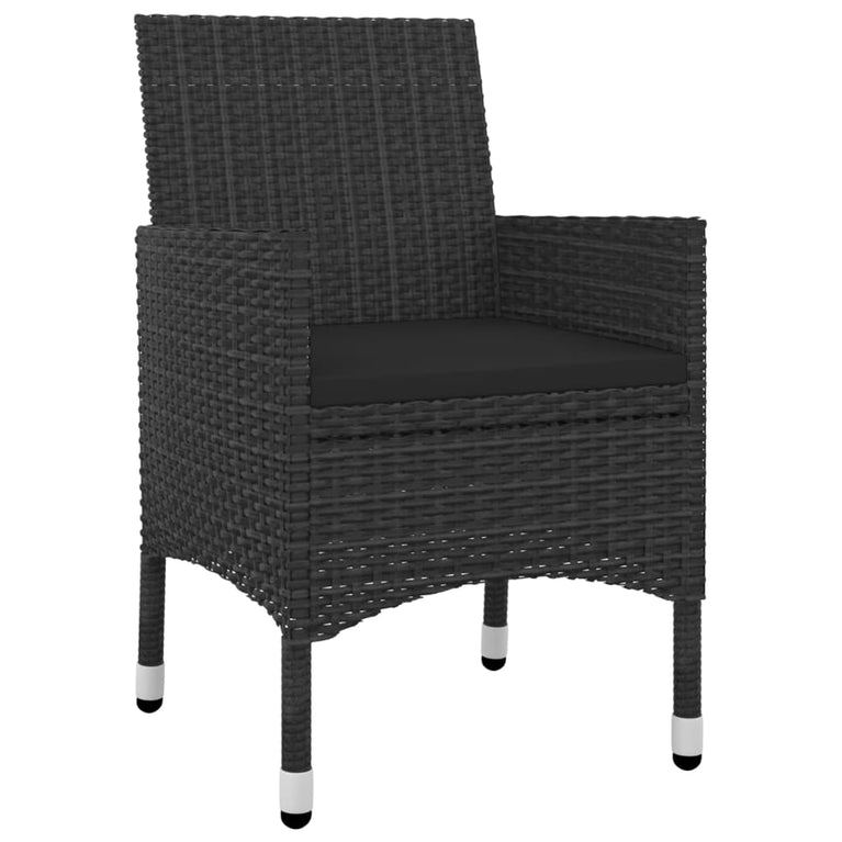 9-delige Tuinset met kussens poly rattan en glas MeubelReus