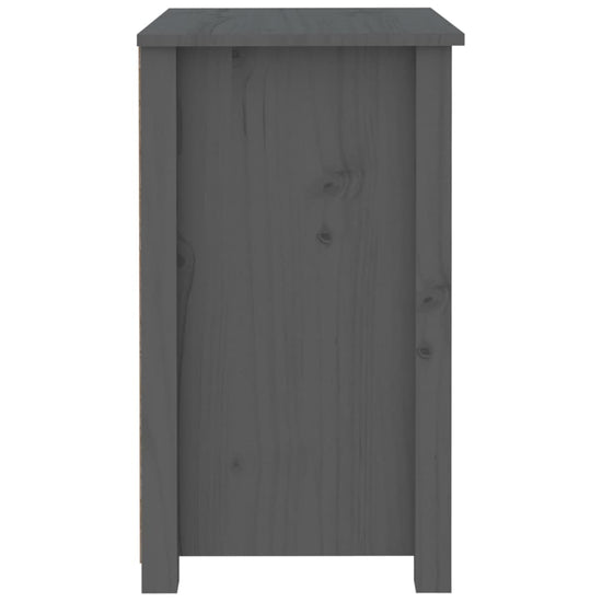 Nachtkastjes 2 st 50x35x61,5 cm massief grenenhout grijs MeubelReus