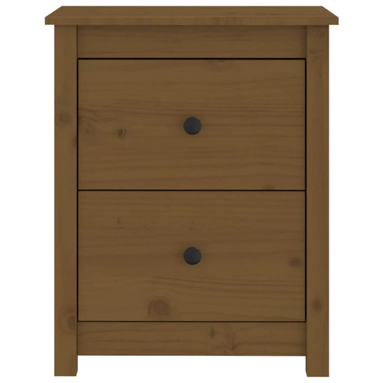 Nachtkastje 50x35x61,5 cm massief grenenhout honingbruin MeubelReus
