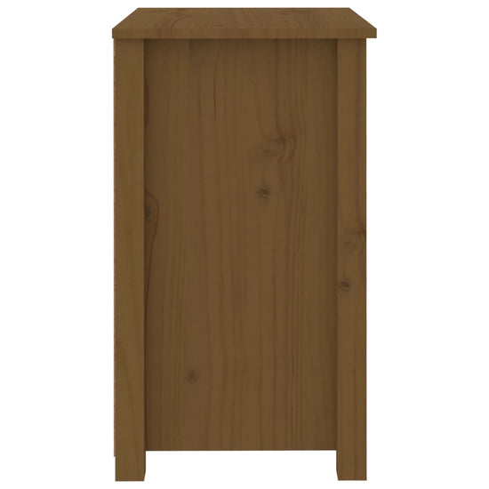 Nachtkastjes 2 st 50x35x61,5 cm massief grenenhout honingbruin MeubelReus