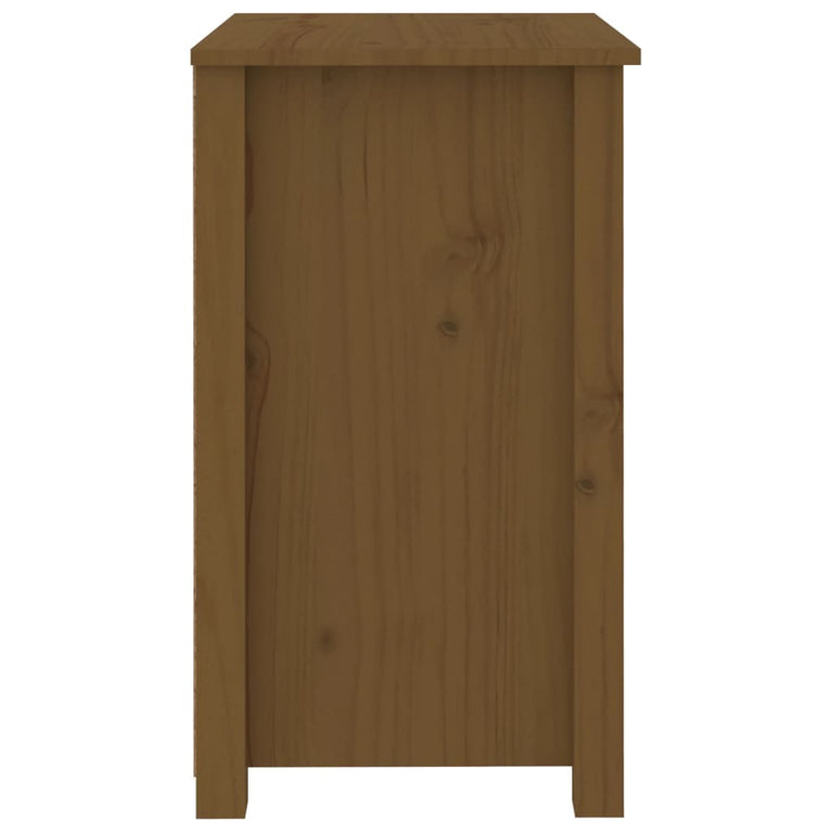 Nachtkastjes 2 st 50x35x61,5 cm massief grenenhout honingbruin MeubelReus