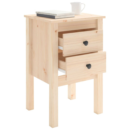 Nachtkastjes 2 st 40x35x61,5 cm massief grenenhout MeubelReus