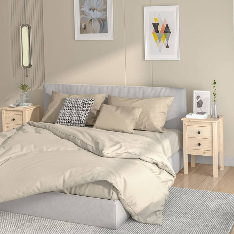 Nachtkastjes 2 st 40x35x61,5 cm massief grenenhout MeubelReus
