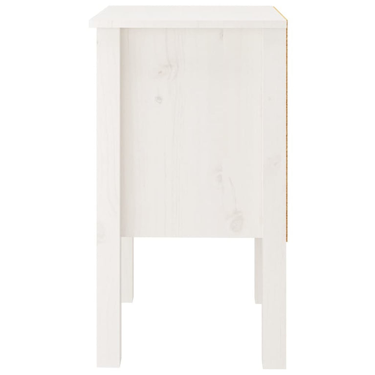 Nachtkastjes 2 st 40x35x61,5 cm massief grenenhout wit MeubelReus