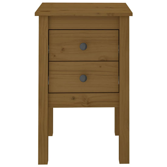 Nachtkastje 40x35x61,5 cm massief grenenhout honingbruin MeubelReus