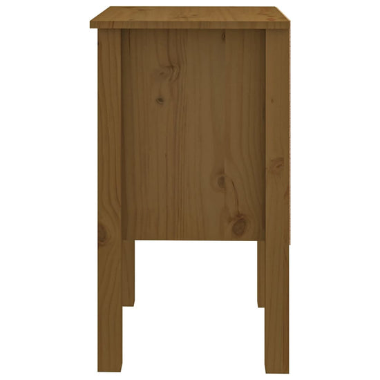 Nachtkastje 40x35x61,5 cm massief grenenhout honingbruin MeubelReus