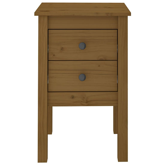 Nachtkastjes 2 st 40x35x61,5 cm massief grenenhout honingbruin MeubelReus