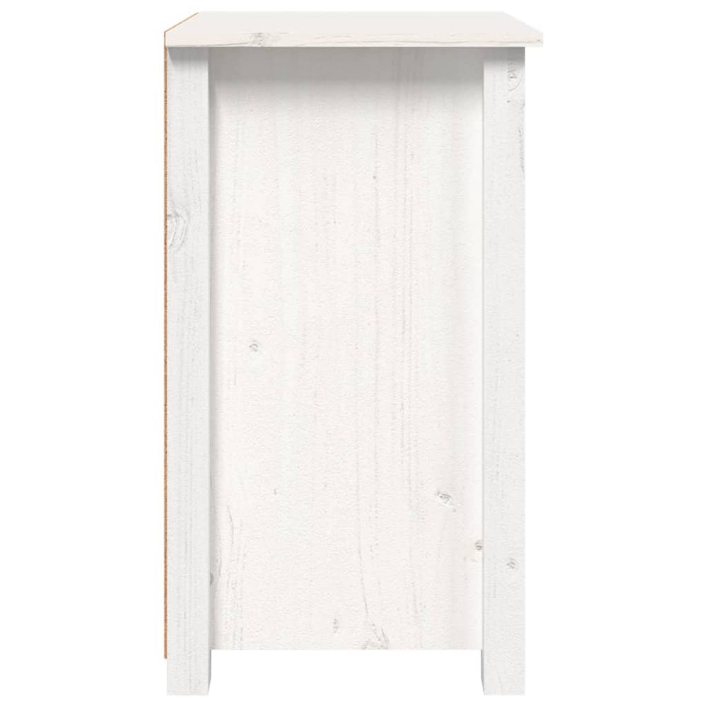 Nachtkastjes 2 st 40x35x61,5 cm massief grenenhout wit MeubelReus