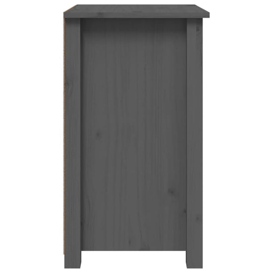 Nachtkastje 40x35x61,5 cm massief grenenhout grijs MeubelReus