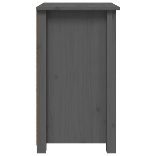 Nachtkastjes 2 st 40x35x61,5 cm massief grenenhout grijs MeubelReus