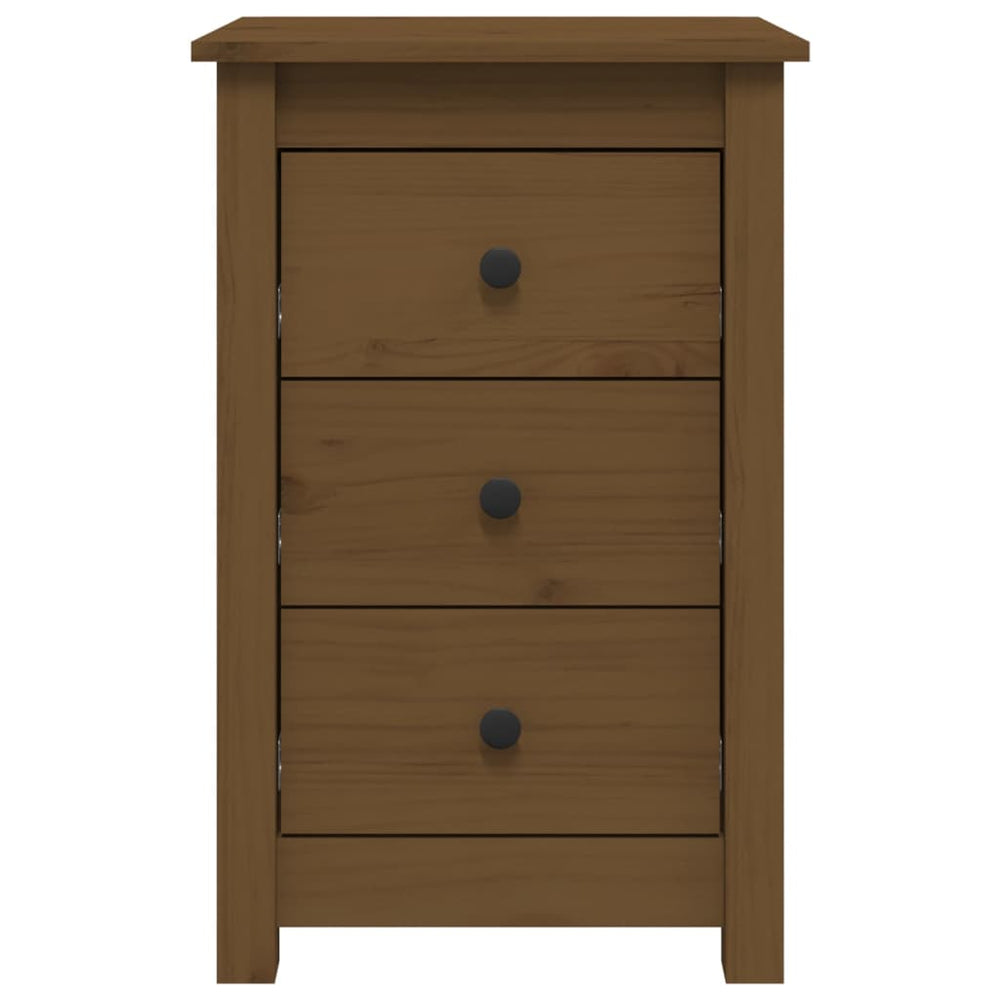 Nachtkastje 40x35x61,5 cm massief grenenhout honingbruin MeubelReus