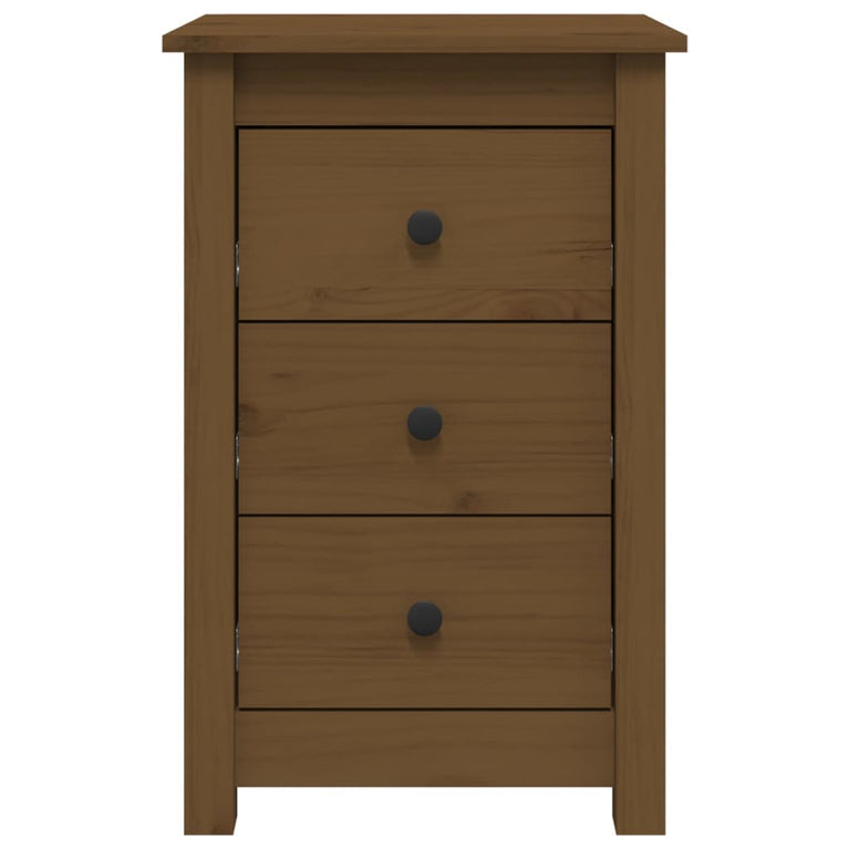 Nachtkastje 40x35x61,5 cm massief grenenhout honingbruin MeubelReus