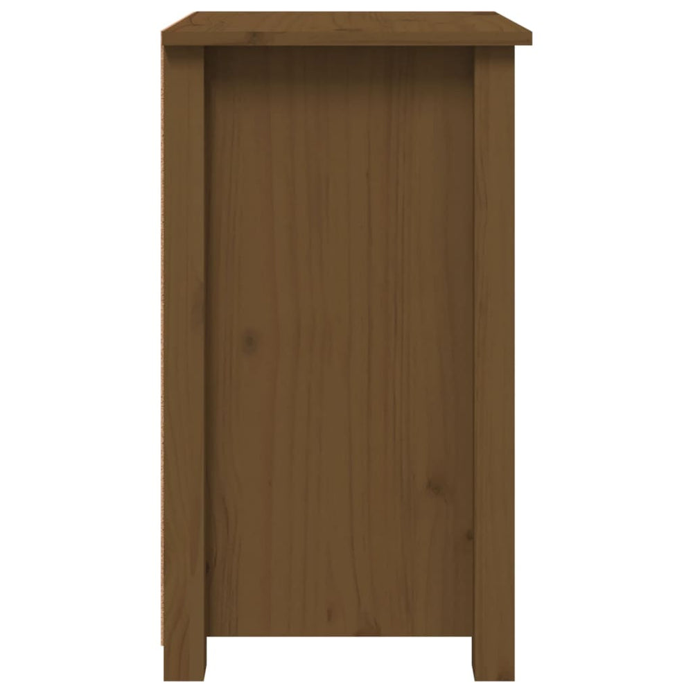 Nachtkastje 40x35x61,5 cm massief grenenhout honingbruin MeubelReus