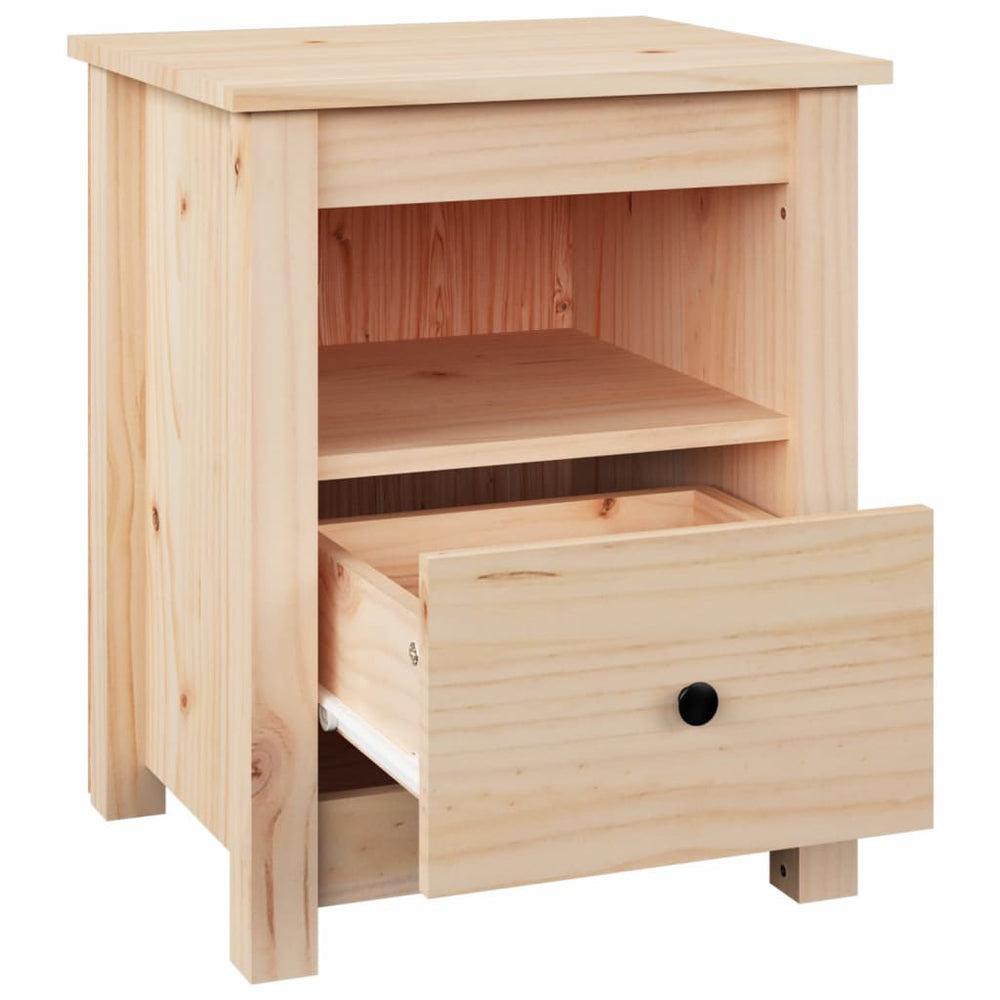 Nachtkastje 40x35x49 cm massief grenenhout MeubelReus