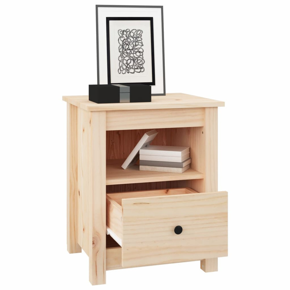Nachtkastjes 2 st 40x35x49 cm massief grenenhout MeubelReus