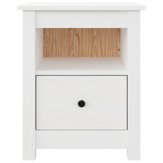Nachtkastjes 2 st 40x35x49 cm massief grenenhout wit MeubelReus