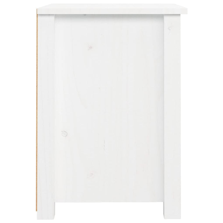 Nachtkastjes 2 st 40x35x49 cm massief grenenhout wit MeubelReus