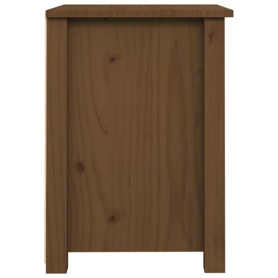 Nachtkastje 40x35x49 cm massief grenenhout honingbruin MeubelReus
