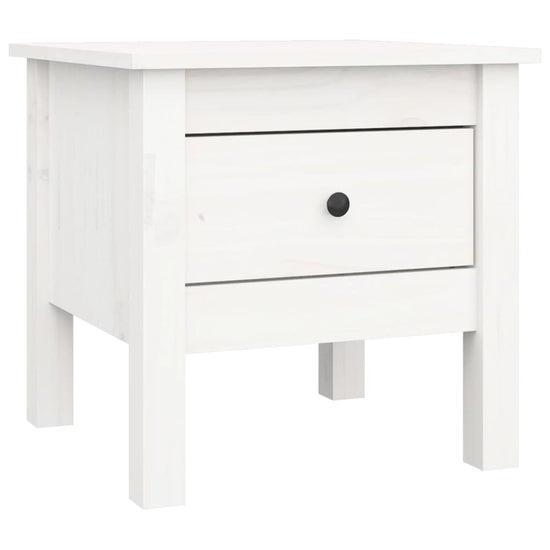 Bijzettafels 2 st 40x40x39 cm massief grenenhout wit MeubelReus