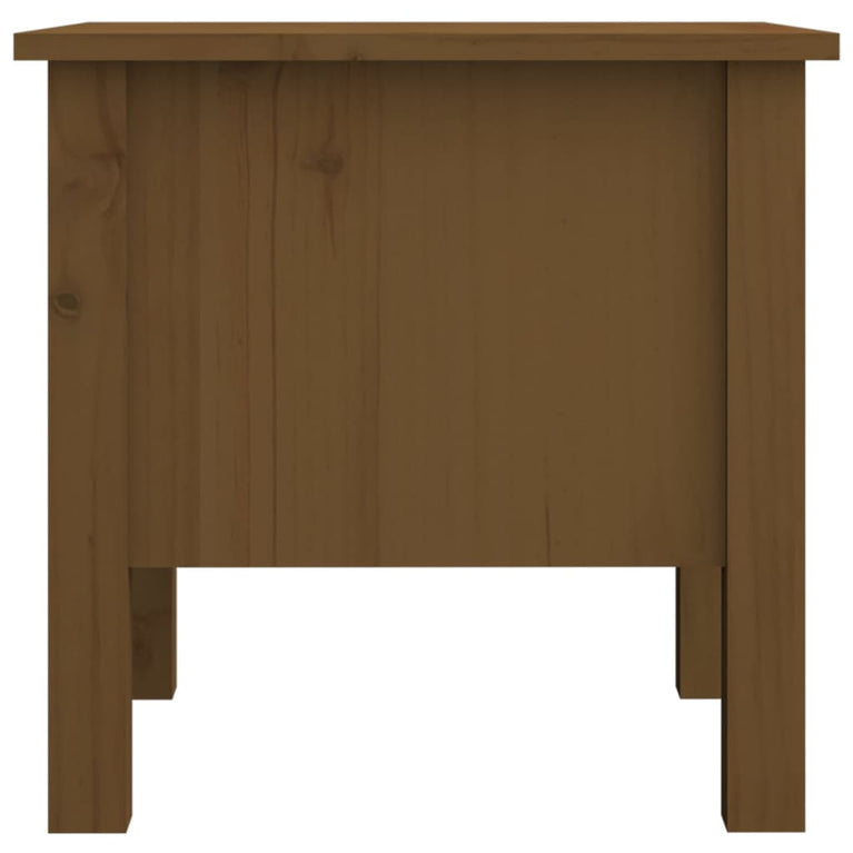 Bijzettafel 40x40x39 cm massief grenenhout honingbruin MeubelReus