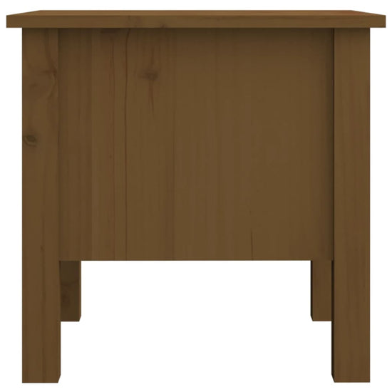 Bijzettafels 2 st 40x40x39 cm massief grenenhout honingbruin MeubelReus