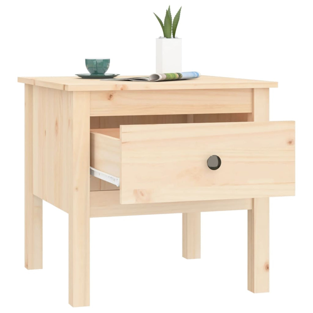 Bijzettafels 2 st 50x50x49 cm massief grenenhout MeubelReus