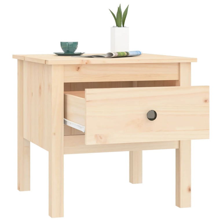 Bijzettafels 2 st 50x50x49 cm massief grenenhout MeubelReus