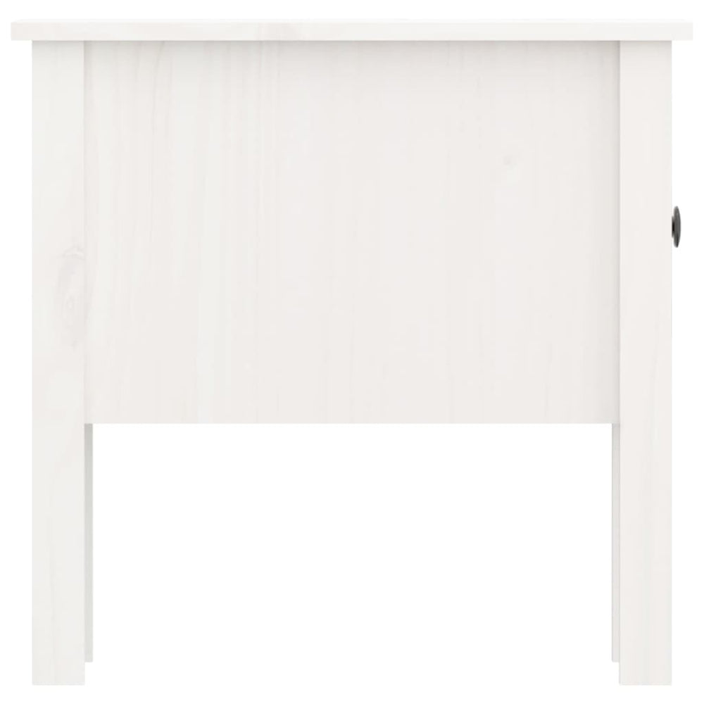 Bijzettafels 2 st 50x50x49 cm massief grenenhout wit MeubelReus