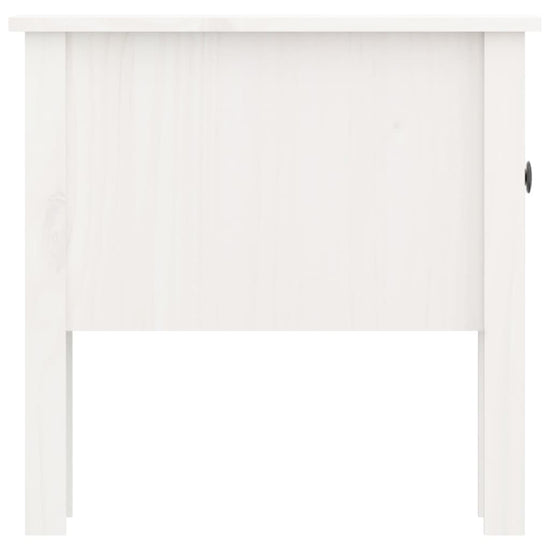 Bijzettafels 2 st 50x50x49 cm massief grenenhout wit MeubelReus