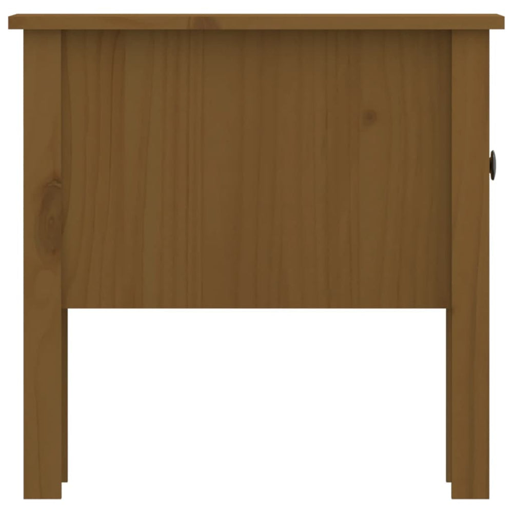 Bijzettafel 50x50x49 cm massief grenenhout honingbruin MeubelReus