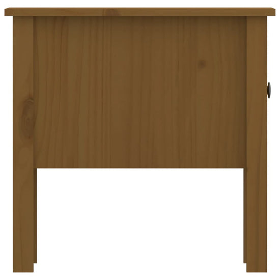 Bijzettafel 50x50x49 cm massief grenenhout honingbruin MeubelReus