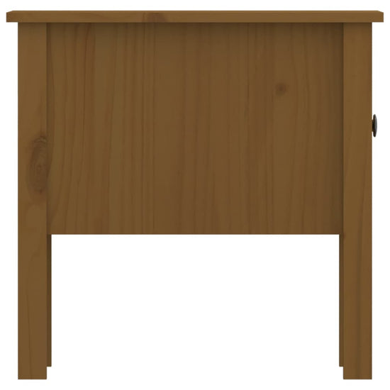 Bijzettafels 2 st 50x50x49 cm massief grenenhout honingbruin MeubelReus