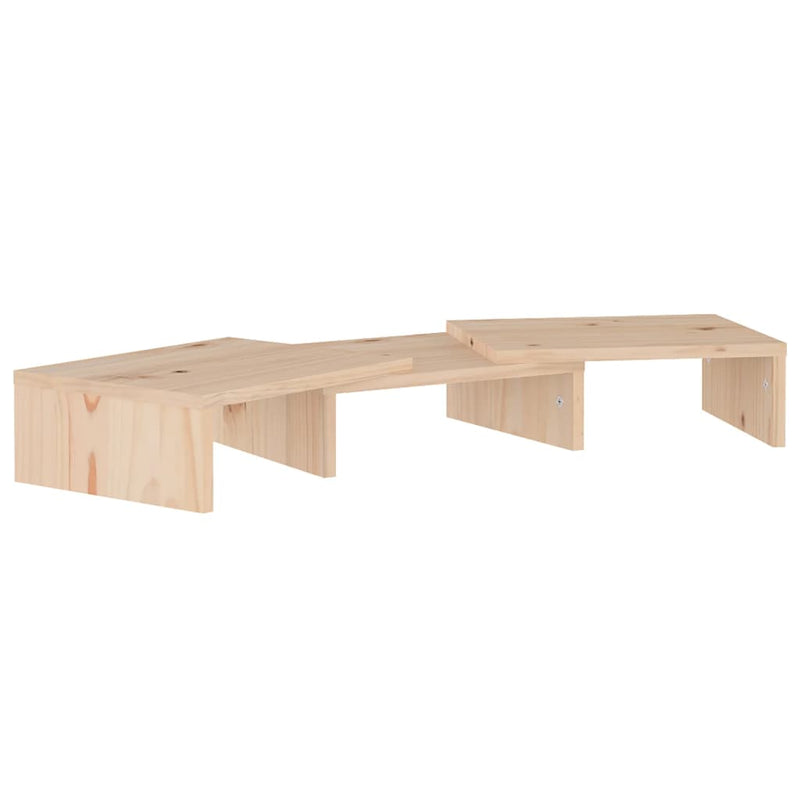Monitorstandaard 60x24x10,5 cm massief grenenhout MeubelReus