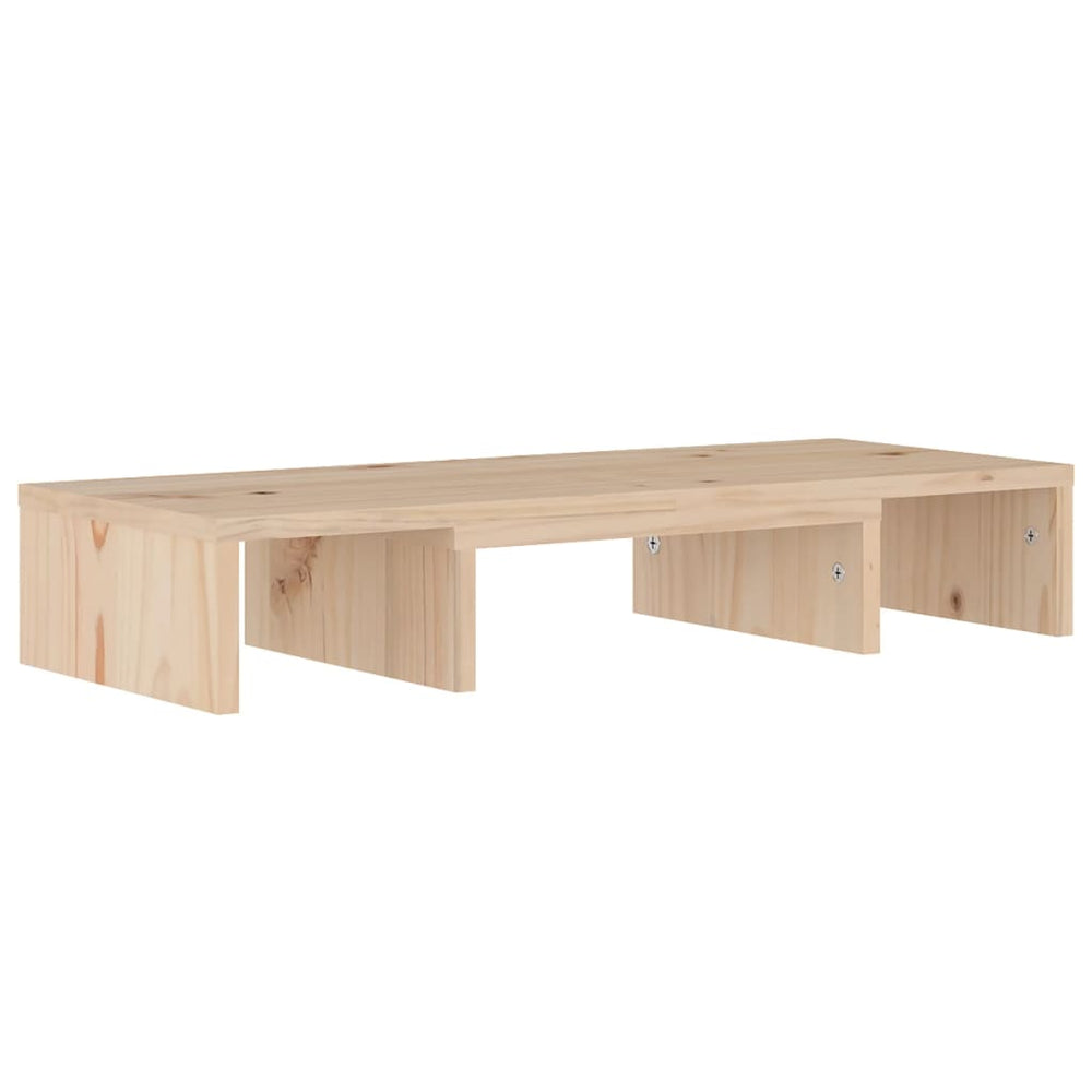 Monitorstandaard 60x24x10,5 cm massief grenenhout MeubelReus