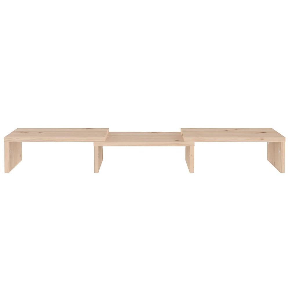 Monitorstandaard 60x24x10,5 cm massief grenenhout MeubelReus