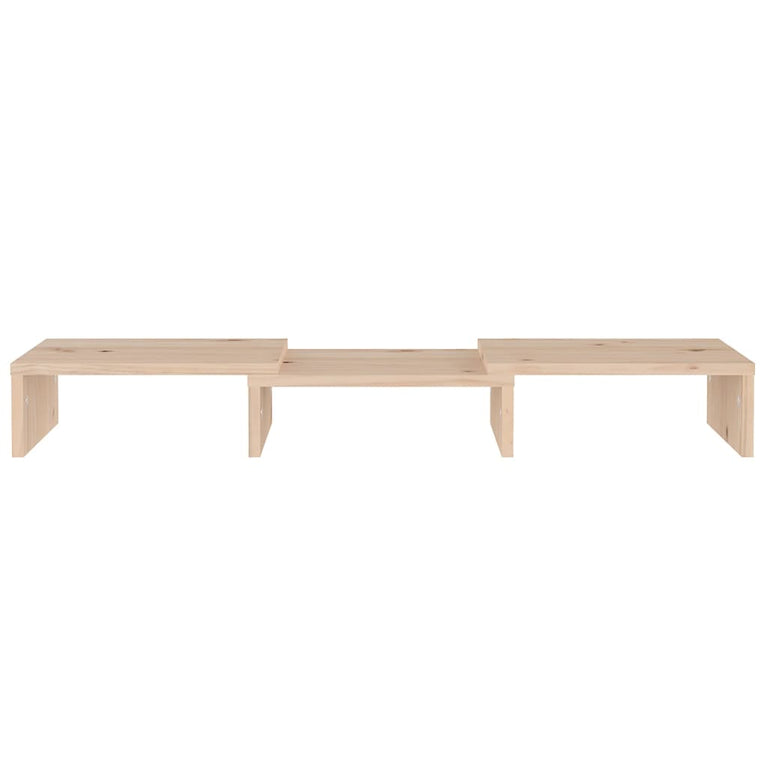 Monitorstandaard 60x24x10,5 cm massief grenenhout MeubelReus