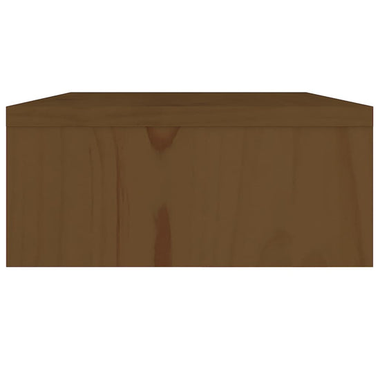 Monitorstandaard 60x24x10,5 cm massief grenenhout honingbruin MeubelReus