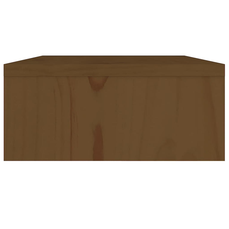 Monitorstandaard 60x24x10,5 cm massief grenenhout honingbruin MeubelReus